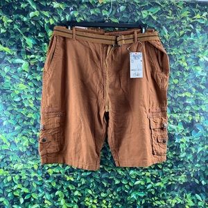 Swiss Cross Size:44 Men’s Cargo Shorts Color: Tobacco Belted Pockets